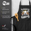 MoonWorks SpecialMe® Barbecue Apron Grill Master Desired Name Saying The