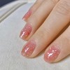 COSMOO Flower Glitter Nail Polish, 12ml Cute Flower Sequins Quick