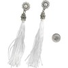 Earrings, Elegant Faux Pearl Tassel Rhinestone Dangle Earrings + GIFT