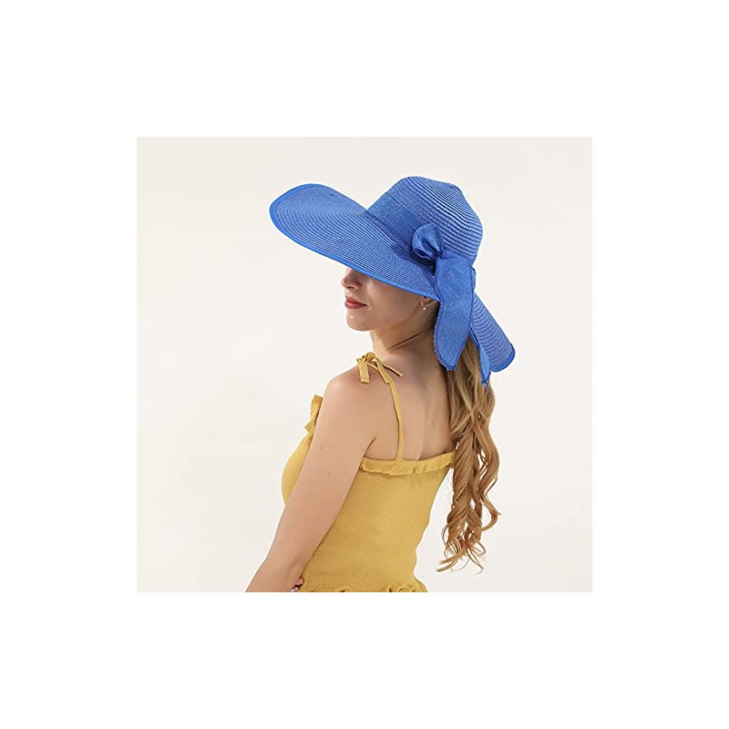 MMOOVV Straw Hats Summer Visor Protection Hat with Wide for