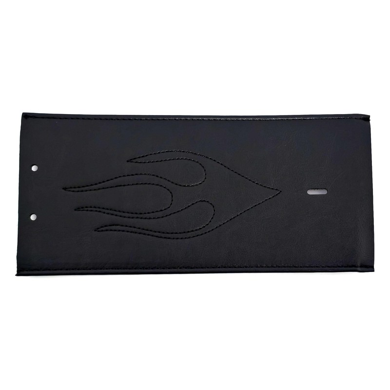 Cyreedom Motorcycle PU Leather Gas Tank Panel Bib with Flame