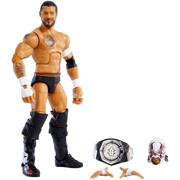 WWE Santos Escobar Elite Collection Series 87 Action Figure 6 in Posable Collectible Gift Fans Ages 8 Years Old and Up​