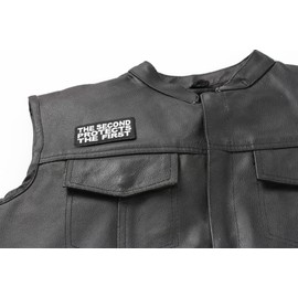 The Second Protects The First Patch - 3x1.5 inch. Embroidered Iron on Patch