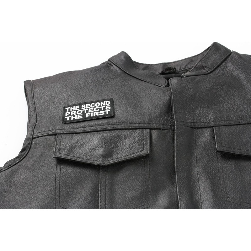 The Second Protects The First Patch - 3x1.5 inch. Embroidered