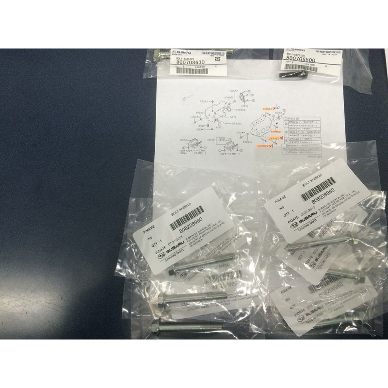 Subaru Block Main Bolts Case Kit EJ205 EJ257 Turbo OEM