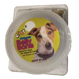 Fido 40 Count Jar of Naturals Belly Bone Dog Treats, Small, Digestion Care with Prebiotics and Probiotics