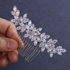 Missgrace Bride Wedding Silver Hair Comb Bridal Headpieces Full Rhinestone