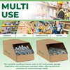 On1shelf® 10pcs Stackable Cardboard Boxes, Corrugated Storage Bins, Pantry Organiser