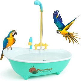Parrot Automatic Shower Bathtub,Bird Bath Tub Bird Shower Bath with Faucet,Automatic Parrot Bathtub Bird Shower Bathtub,Automatic Parrot Bathtub Bird Shower Bathtub,Automatic Bird Bathtub Pet Bath Tub