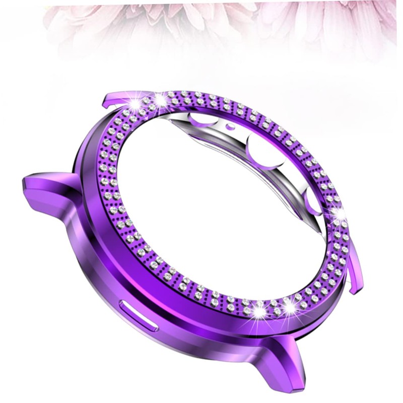 Gatuida 5 Watch Accessories Shell Double Rhinestones Protective Case Watch