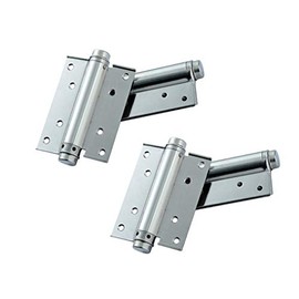 2 Pairs (4Pcs) of 5'' Single Action Stainless Steel Self-Closing Spring Door Hinge Adjustable Automatic Closing Self Closer Super Value (5'')