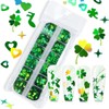 St. Patrick's Day Nail Glitter Sequins for Nail Art Green