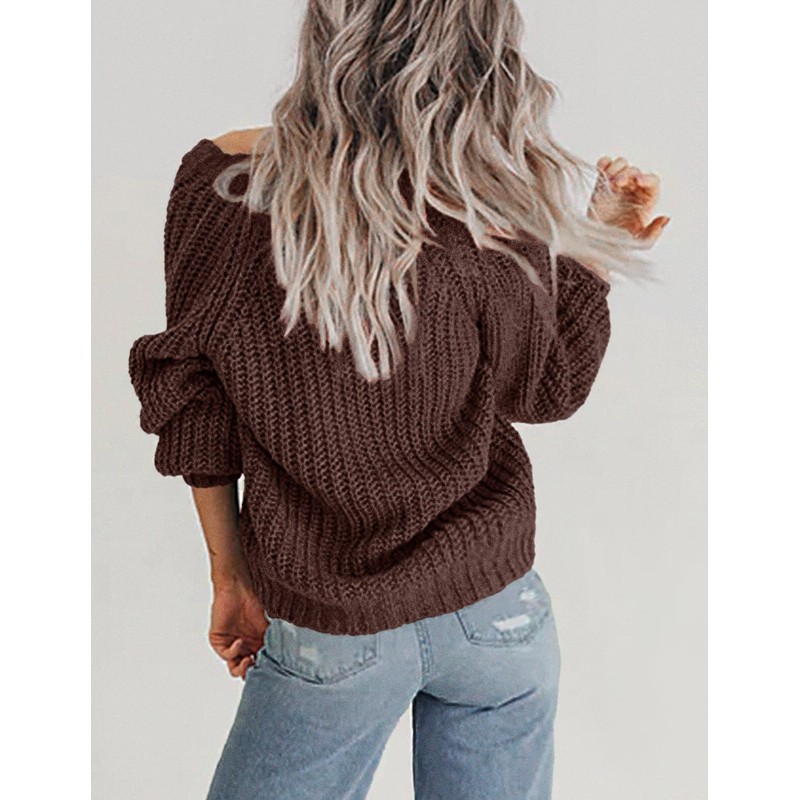 Zeagoo Women Long Sleeve Open Front Chunky Knit Cardigan Casual