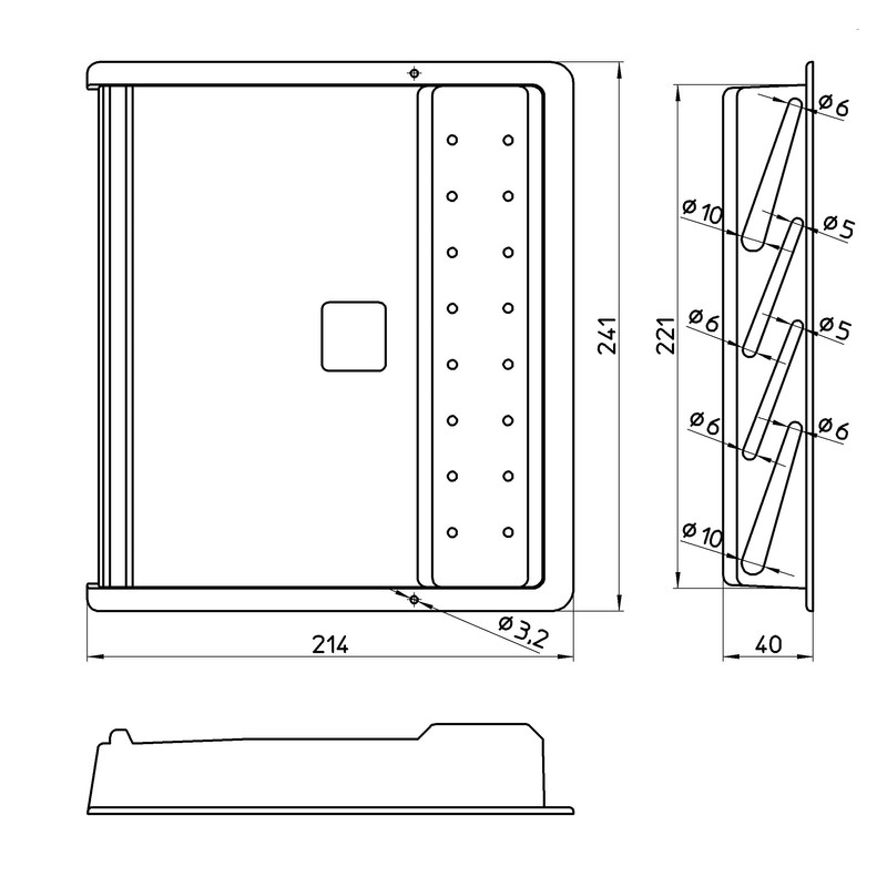 SANEI 包丁差し 包丁4本収納用 薄型 シンプル ビス別売 木製扉用 ポリプロピレン製 PW83