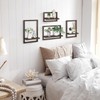 Walasis Wood Rustic Floating Shelves: 4-Piece Wall Shelf for Farmhouse
