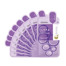 MEDIHEAL, Ampoule Mask (10 P), Hydration, Shine, Exfoliating Care, Chapped Dry Skin (The H.P.A)