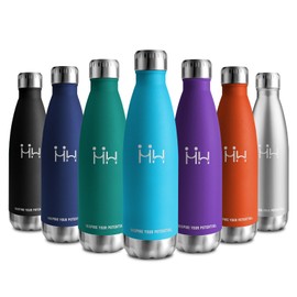 Thermos Flask, 500 ml, Metal Thermos Flask, Double-Walled, Suitable for Carbonated Drinks, Stainless Steel Drinking Bottle, BPA-Free, Insulated Flask for Camping, Children, Fitness, Fizz, Sports