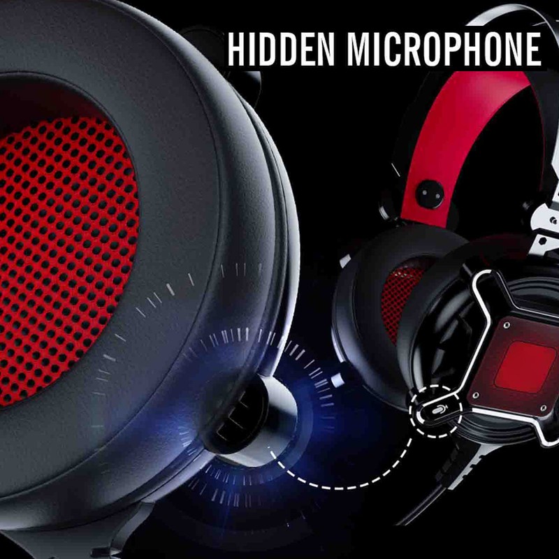 H9 Gaming Headset Comfortable Memory Foam 7.1 Surround Sound Multifunction