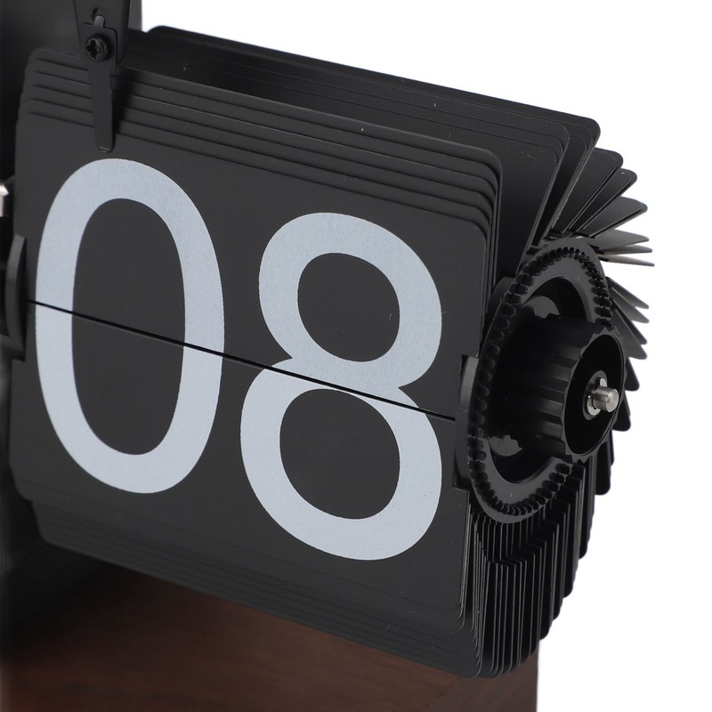 Flip Desk Clock Vintage 24 Hours Anti Slip Base Rotary