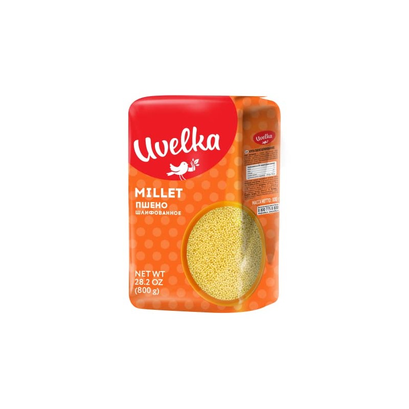 Uvelka Millet Grains Selected - 800g (28oz), Pack of 1
