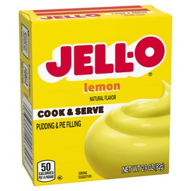 JELLO Lemon Pudding & Pie Filling (2.9oz Boxes, Pack of 24)