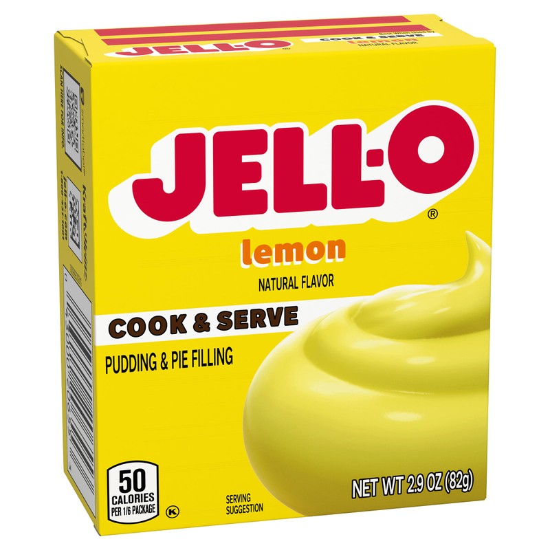 JELLO Lemon Pudding & Pie Filling (2.9oz Boxes, Pack of