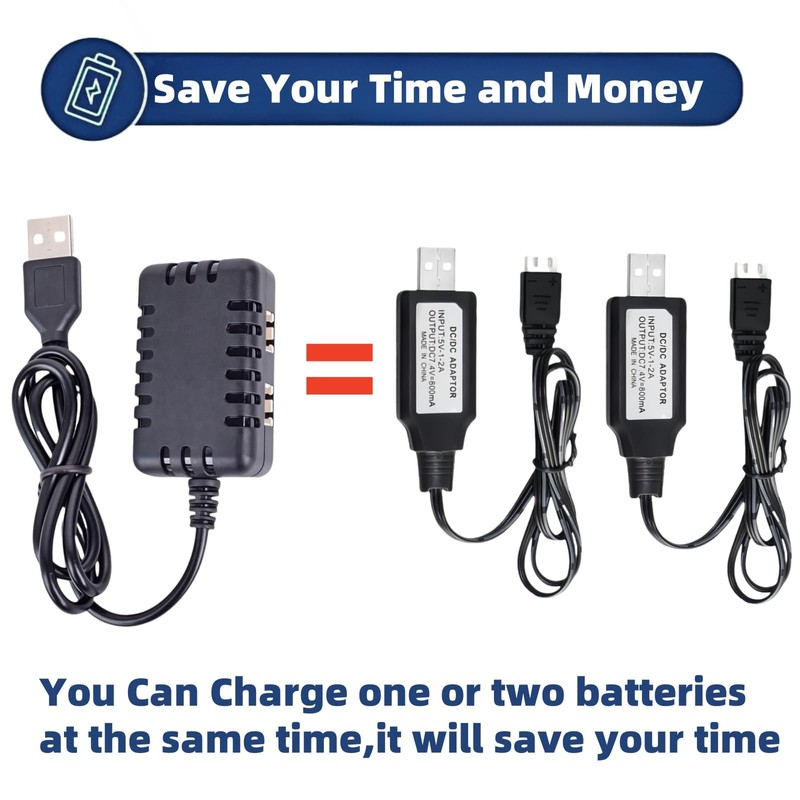 7.4V Li-Po Li-on Battery Charger XH-3P Connector Plug USB Balance