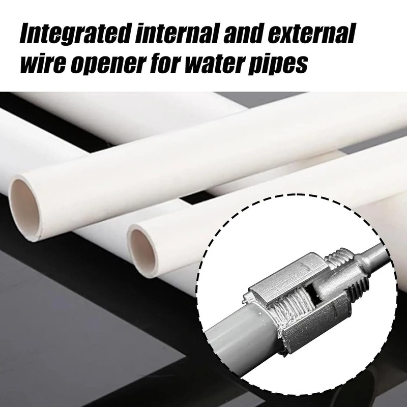 Integrated Internal & External Pipe Threading Tool, PVC Pipe Threader,