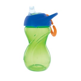 Nuby No-Spill Clik-It Soft Spout Sippy Cup with Easy Grip - (3-Pack) 10 oz - Baby Sippy Cup for 6+ Month Old - Red/Green/Blue