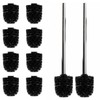 Daloual - 10 x Replacement Toilet Brush Head Black Diameter