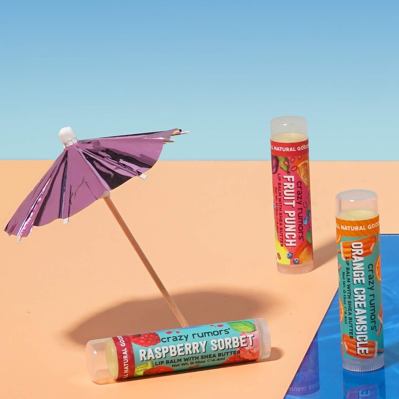 Crazy Rumors Fruit Punch Soothing Lip Balm Stick for Dry