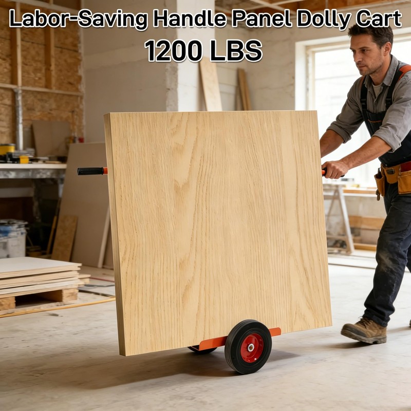 AIWFL Panel Dolly with Handle Heavy Duty Door Slab Dolly