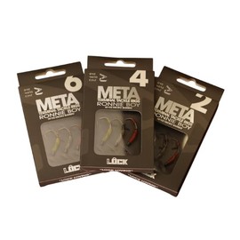 Hi-Viz Ronnie Boys Edition – Yellow Spinner Rig Hook (Sizes 4, 6, 8 – Barbed & Barbless) – META Terminal Tackle – Forged for Carp Rigs (Barbed, 6)