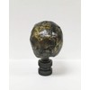 Lamp Finial-Skull-Aged Brass Finish, Highly Detailed Metal Casting