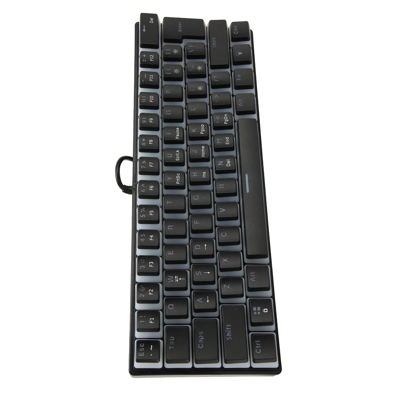 Mechanical Keyboard 61 Key RGB Lighting Blue Switch Ergonomic 60%