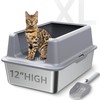 BETOPET Stainless Steel Litter Box - Extra Large Easy Cleaning