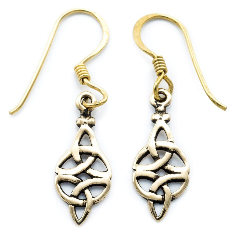 WINDALF Celtic Bronze Earrings Nadina 3.3 cm Life Spirals Celtic