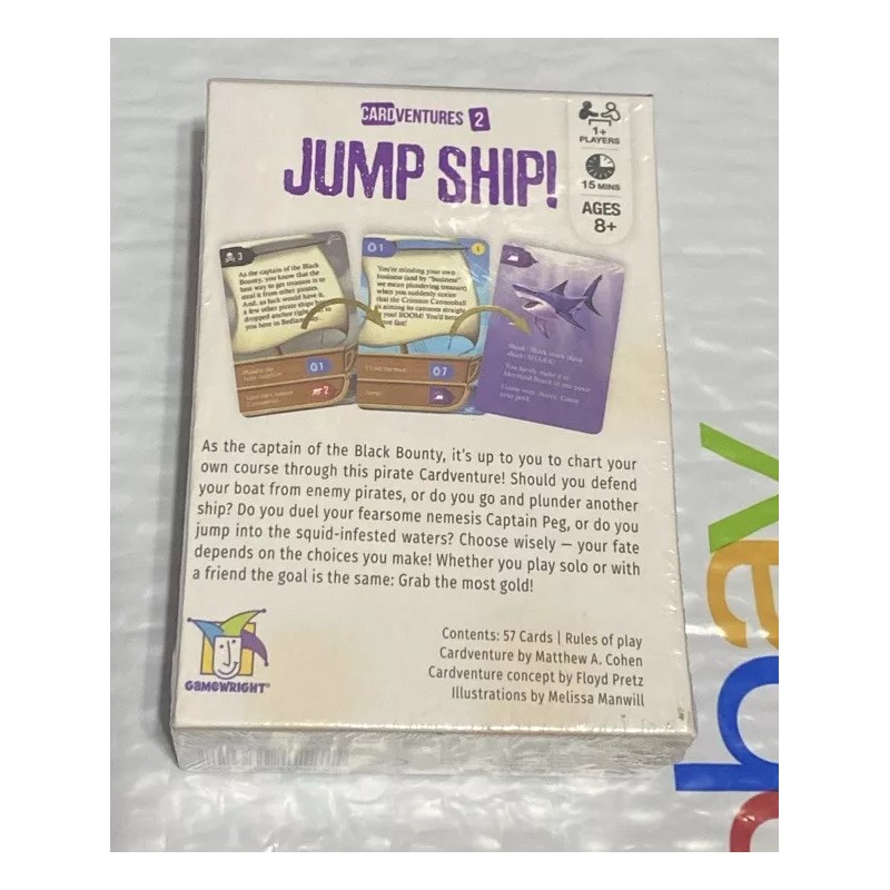 JUMP SHIP! Card Game (Cardventures) “NEW”