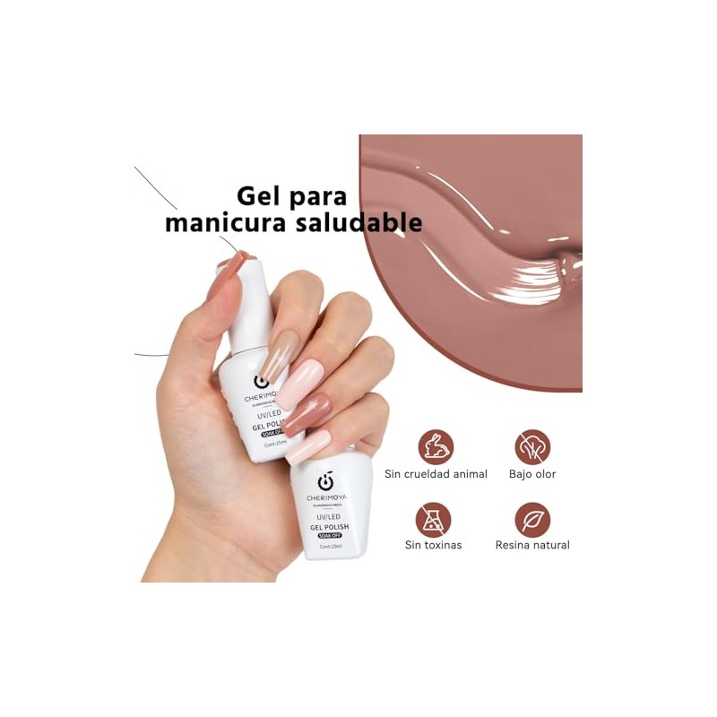 Cherimoya Juego de Esmaltes de Uñas en Gel Semipermanentes 3