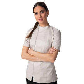 Chef Works Women's Varkala Chef Coat, Natural, Medium