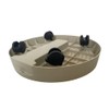 brilliant choice Rolling Plant Caddy with Hidden Drain Reservoir, Large