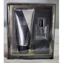 Victoria's Secret VERY SEXY HIM PLATINUM  Gift Set Perfume & Lotion TRAVEL SIZE