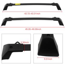 165LBS Roof Rack Cross Bars Fits Side Rails Models Only Compatible with 2021-2022 for Ford for Bronco Sport