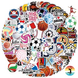 FEIXINUS 200PCS Sports Stickers for Water Bottles, Waterproof Vinyl Stickers, Party and Holiday Gifts for Kids, Teens, Adults, Boys, Girls