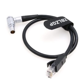 ZBLZGP Cable Ethernet de ángulo recto 1B de 10 pines a Cat5e para mini cámara COLR y ARRI Alexa