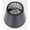 Set of 6 Black Parchment Silver-Lined Chandelier Lampshade 3x5x4