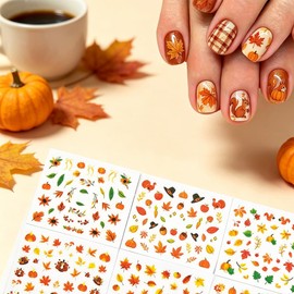 Fall Nail Art Stickers, 30 Sheets