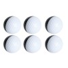 6PCS PU Black White Soft High Elastic Excellent Stable Fly