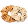 QinGoo Camel Leather Elastic Hair Scrunchie Beautiful Women's Scrunchie Hair