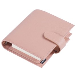 Moterm True-A6 Luxe Rings Planner - Genuine Leather Binder Organiser (30 mm Ring, Pebble Dust Rose)